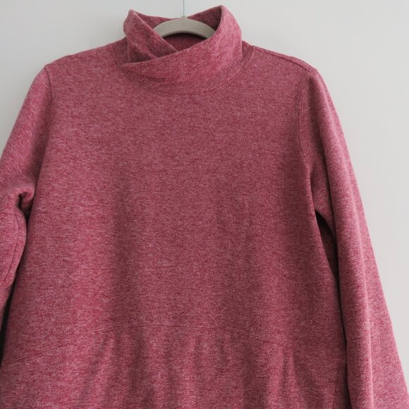 DULUTH TRADING CO Frost Lake Fleece Tunic Raspberry Red Outdoor Gorpcore Sz S - Picture 10 of 15
